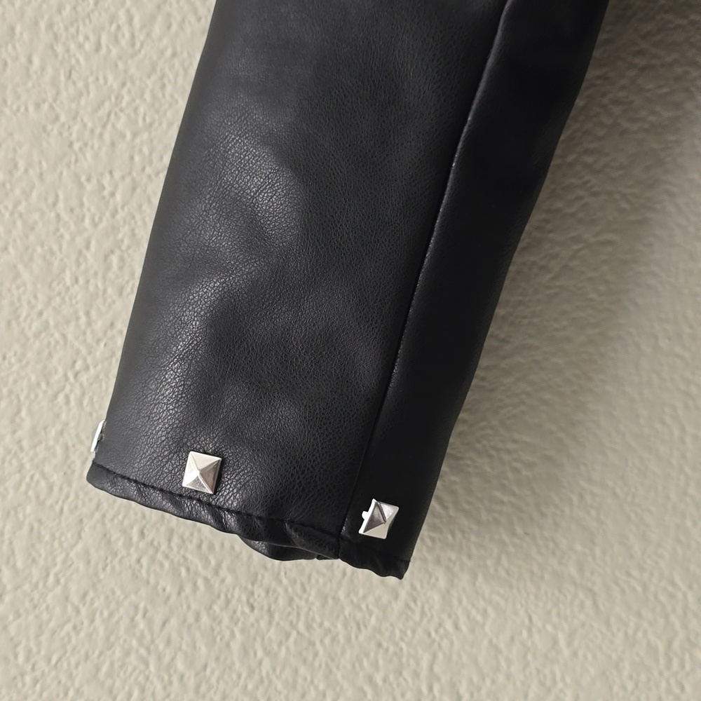 Shein Faux Leather Jacket - Picture 4 of 10